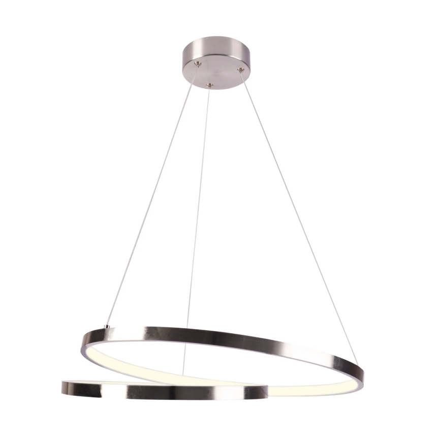 Lampadario LED a sospensione con filo ZEFIRA LED/40W/230V 4000K diametro 50 cm cromo lucido