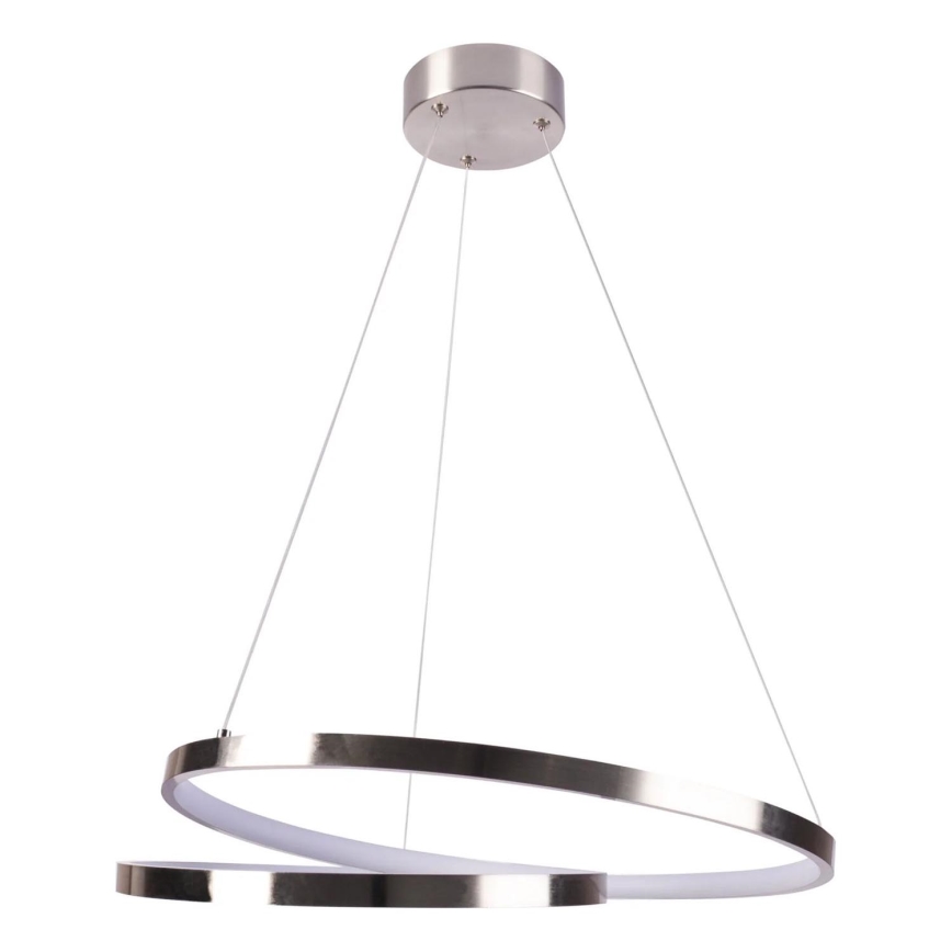 Lampadario LED a sospensione con filo ZEFIRA LED/40W/230V 4000K diametro 50 cm cromo lucido