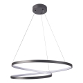 Lampadario LED a sospensione con filo ZEFIRA LED/52W/230V 4000K diametro 60 cm antracite