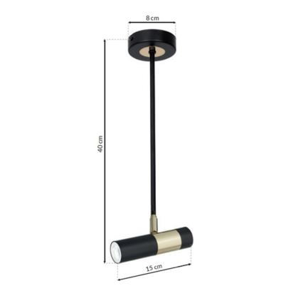Lampadario LED a sospensione DALLAS 1xGU10/3W/230V