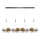 Lampadario LED a sospensione ENNA 12xG9/5W/230V 3000K fumé/oro