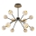 Lampadario LED a sospensione GELA 12xLED/5W/230V 3000K nero/oro