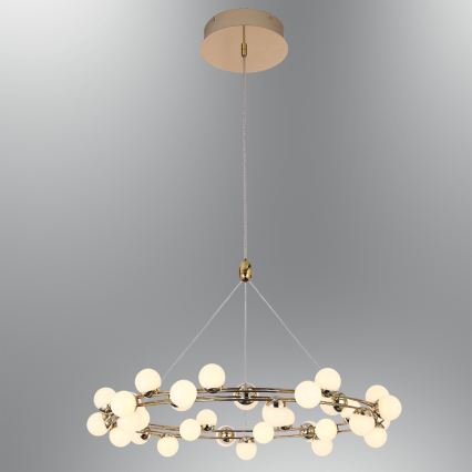 Lampadario LED a sospensione MARS LED/50W/230V 3000K oro