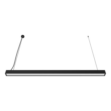 Lampadario LED a sospensione su cavo/a plafone LED/44W/230V 3000K 120 cm nero