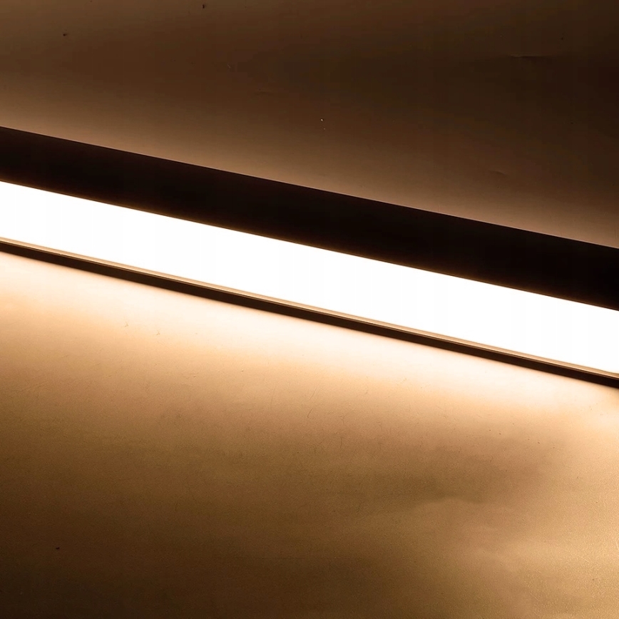 Lampadario LED a sospensione su cavo/a plafone LED/44W/230V 3000K 120 cm nero
