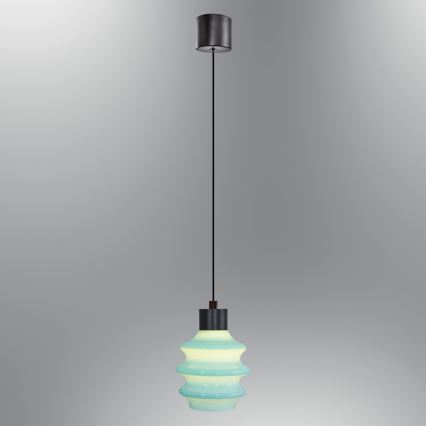 Lampadario LED a sospensione su cavo CACTUS LED/3W/230V 3000K nero/blu