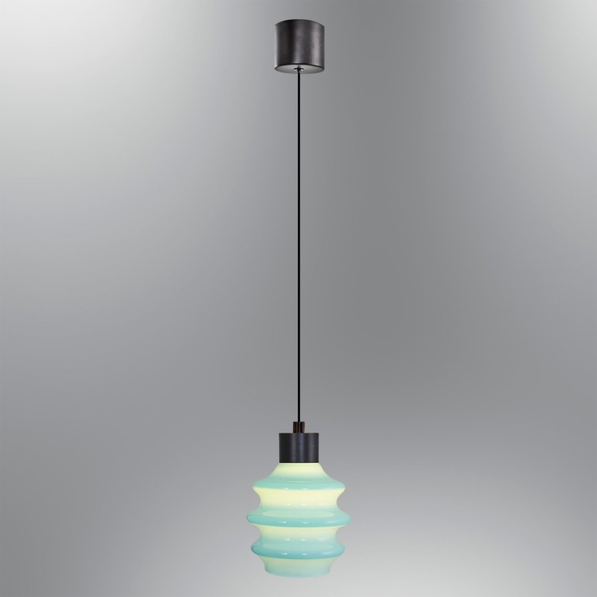 Lampadario LED a sospensione su cavo CACTUS LED/3W/230V 3000K nero/blu