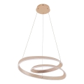 Lampadario LED a sospensione su cavo GLOW LED/75W/230V 4000K Ø 60 cm dorato
