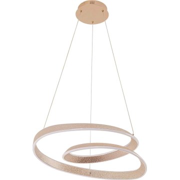 Lampadario LED a sospensione su cavo GLOW LED/75W/230V 4000K Ø 60 cm dorato