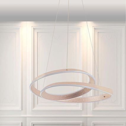 Lampadario LED a sospensione su cavo GLOW LED/75W/230V 4000K Ø 60 cm dorato