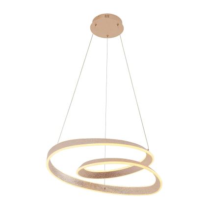 Lampadario LED a sospensione su cavo GLOW LED/75W/230V 4000K Ø 60 cm dorato