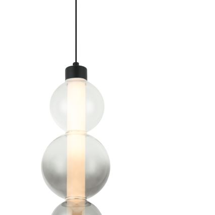 Lampadario LED a sospensione su cavo LUMMI LED/19W/230V nero/fumé