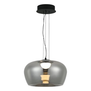Lampadario LED a sospensione su cavo NADIA LED/20W/230V fumé/nero