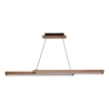 Lampadario LED a sospensione su cavo SENTO LED/19W/230V in legno