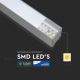 Lampadario LED con filo SAMSUNG CHIP 1xLED/40W/230V 4000K argento