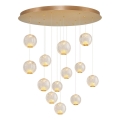 Lampadario LED CREMONA 13xLED/5W/230V 3000K oro