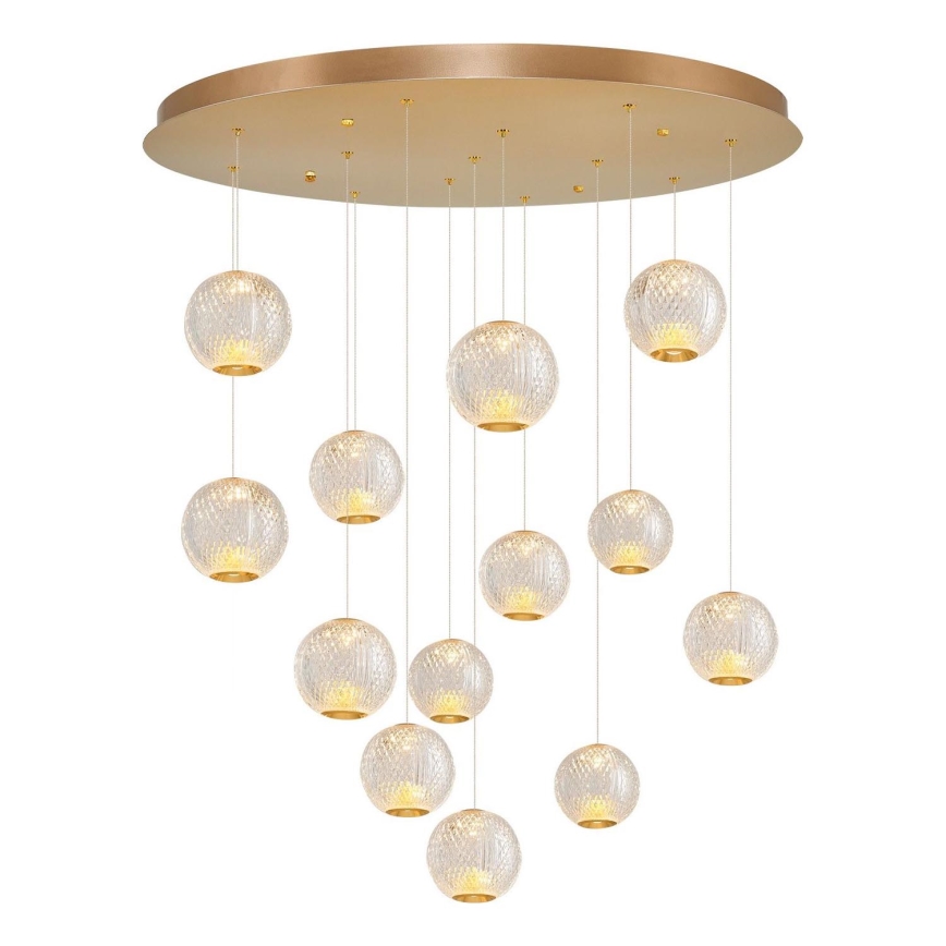 Lampadario LED CREMONA 13xLED/5W/230V 3000K oro