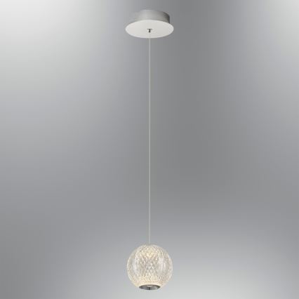 Lampadario LED CREMONA 1xLED/5W/230V 3000K cromo opaco