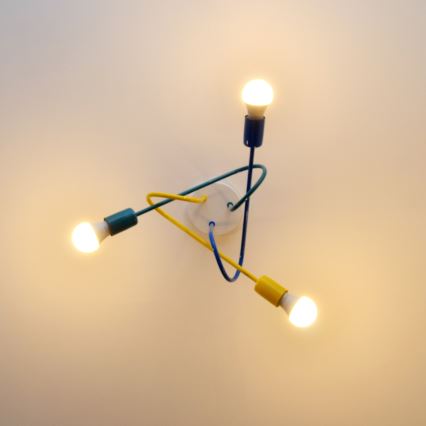Lampadario LED da soffitto per bambini OXFORD 3xE27/15W/230V