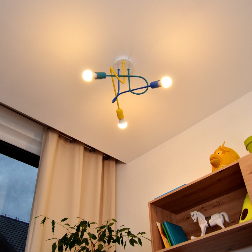Lampadario LED da soffitto per bambini OXFORD 3xE27/15W/230V