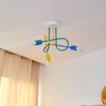 Lampadario LED da soffitto per bambini OXFORD 3xE27/15W/230V