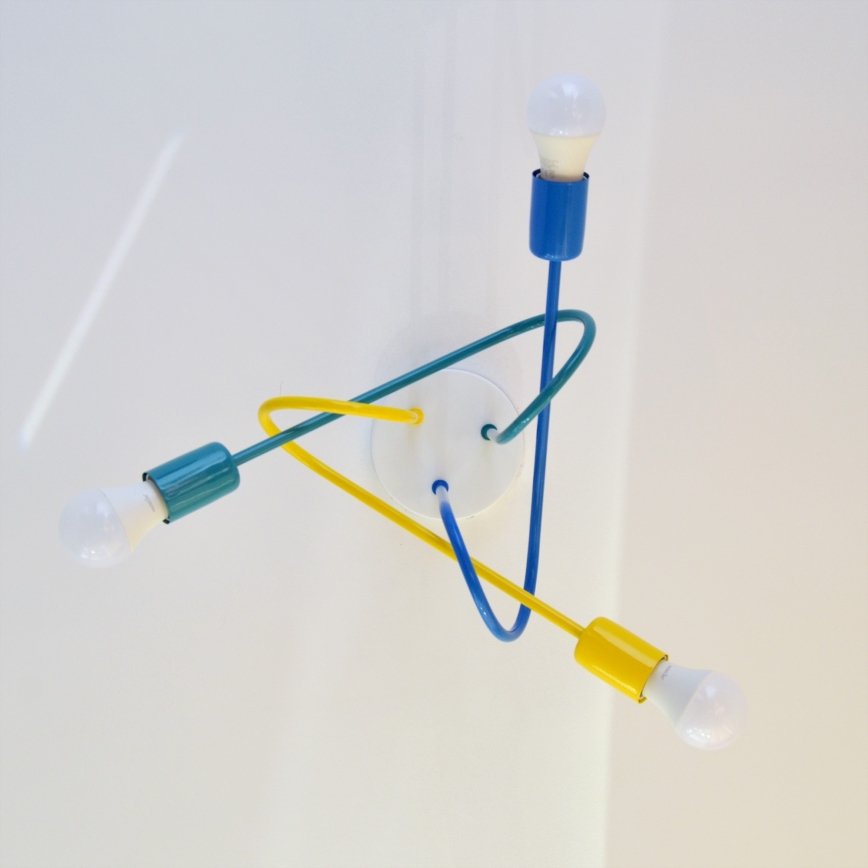 Lampadario LED da soffitto per bambini OXFORD 3xE27/15W/230V