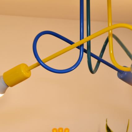 Lampadario LED da soffitto per bambini OXFORD 3xE27/15W/230V