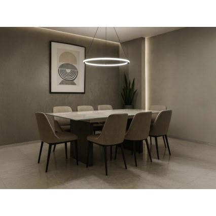 Lampadario LED dimmerabile a sospensione su cavo LED/90W/230V 3000-6500K Ø 60 cm + telecomando