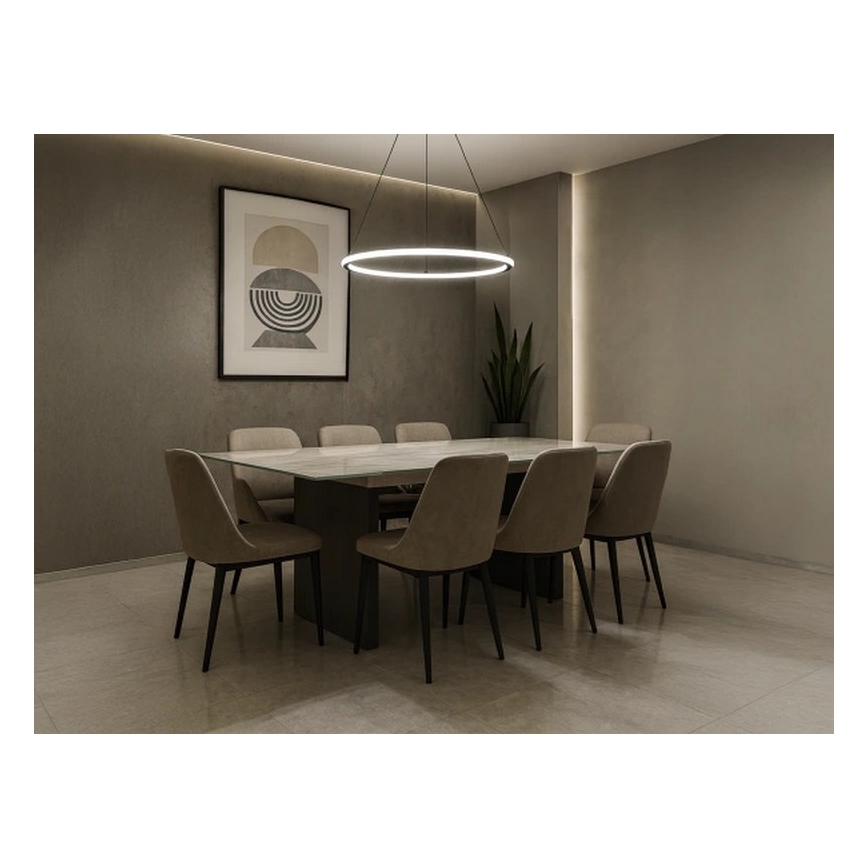 Lampadario LED dimmerabile a sospensione su cavo LED/90W/230V 3000-6500K Ø 60 cm + telecomando