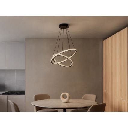 Lampadario LED dimmerabile a sospensione con cavo LED/150W/230V 3000-6500K + telecomando