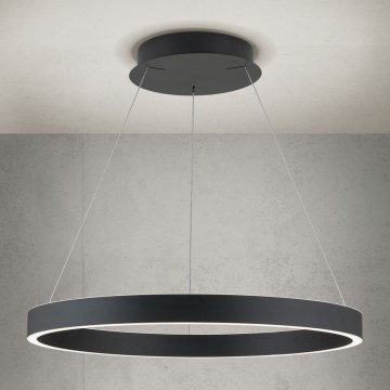 Lampadario LED dimmerabile a sospensione su cavo KOLK LED/60W/230V 2700/3000/4000K Ø 60 cm nero