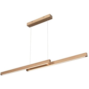 Lampadario LED dimmerabile a sospensione su cavo SMAL 2xLED/22,5W/230V 2700/4000/6500K rovere