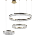 Lampadario LED dimmerabile in cristallo su cavo THALIA LED/120W/230V 3000-6000K + telecomando