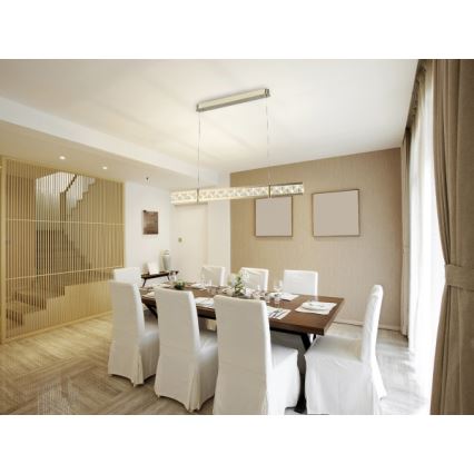 Lampadario a cristalli LED dimmerabile sospeso a cavo ENRIQUE LED/20W//230V 3000-6000K + telecomando
