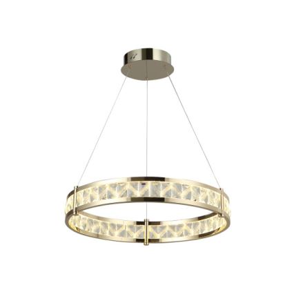Lampadario a sospensione in cristallo dimmerabile LED ENRIQUE LED/40W//230V 3000-6000K Ø 60 cm + telecomando