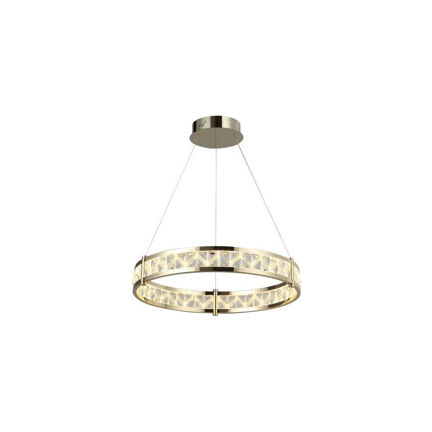 Lampadario a sospensione in cristallo dimmerabile LED ENRIQUE LED/40W//230V 3000-6000K Ø 60 cm + telecomando