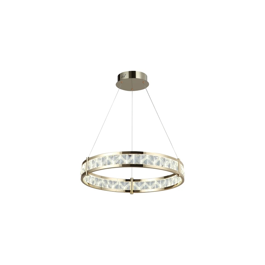 Lampadario a sospensione in cristallo dimmerabile LED ENRIQUE LED/40W//230V 3000-6000K Ø 60 cm + telecomando
