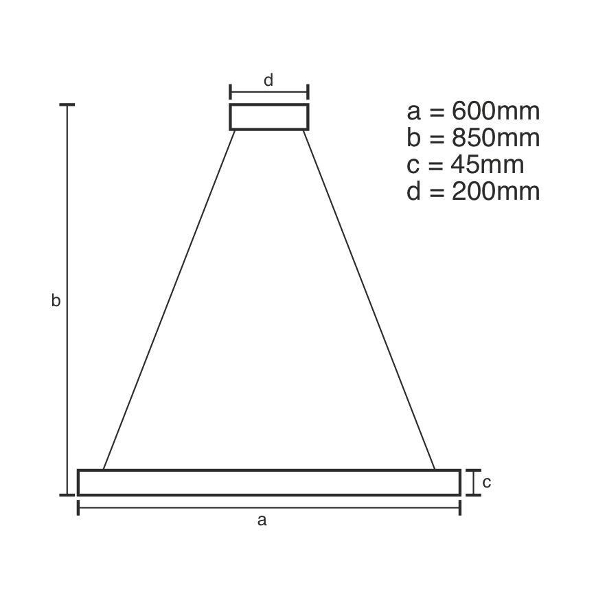 Lampadario LED Dimmerabile su cavo LED/70W/230V 3000-6500K + telecomando