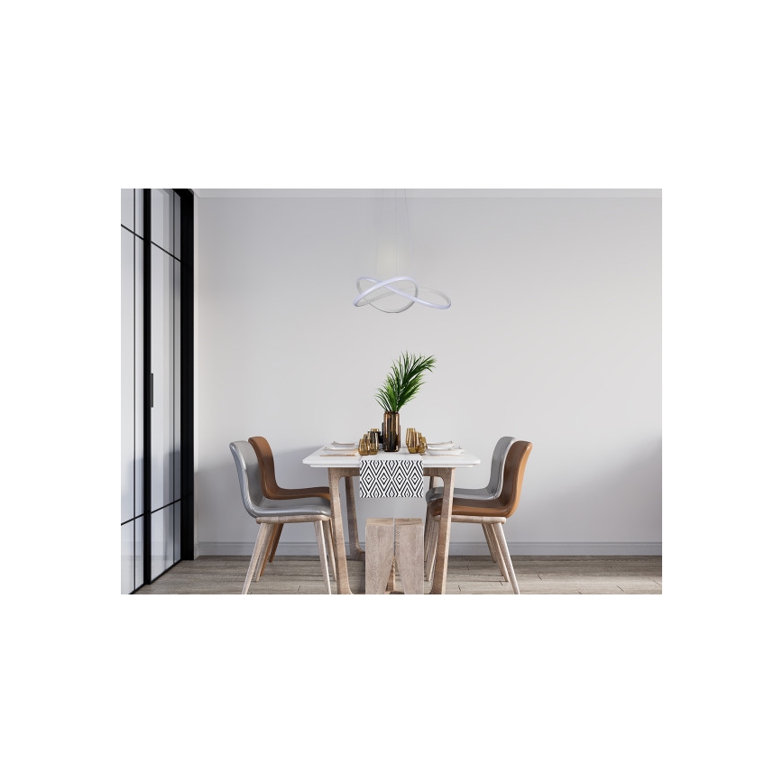 Lampadario LED dimmerabile a sospensione su cavo LED/85W/230V 3000-6500K Ø 60 cm + telecomando