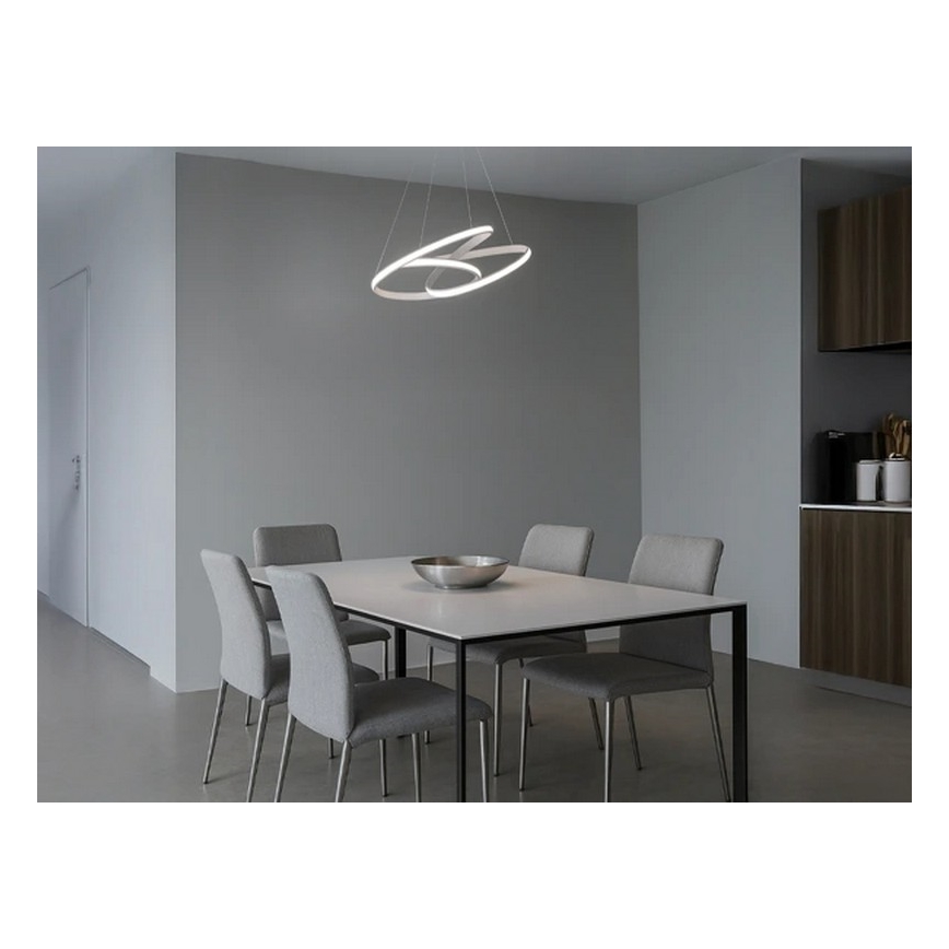Lampadario LED dimmerabile a sospensione su cavo, 85 W, 230 V, 3000-6500 K, Ø 49 cm + telecomando