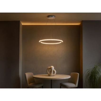 Lampadario LED dimmerabile su cavo, 90W/230V, 3000-6500K, Ø 60 cm + telecomando