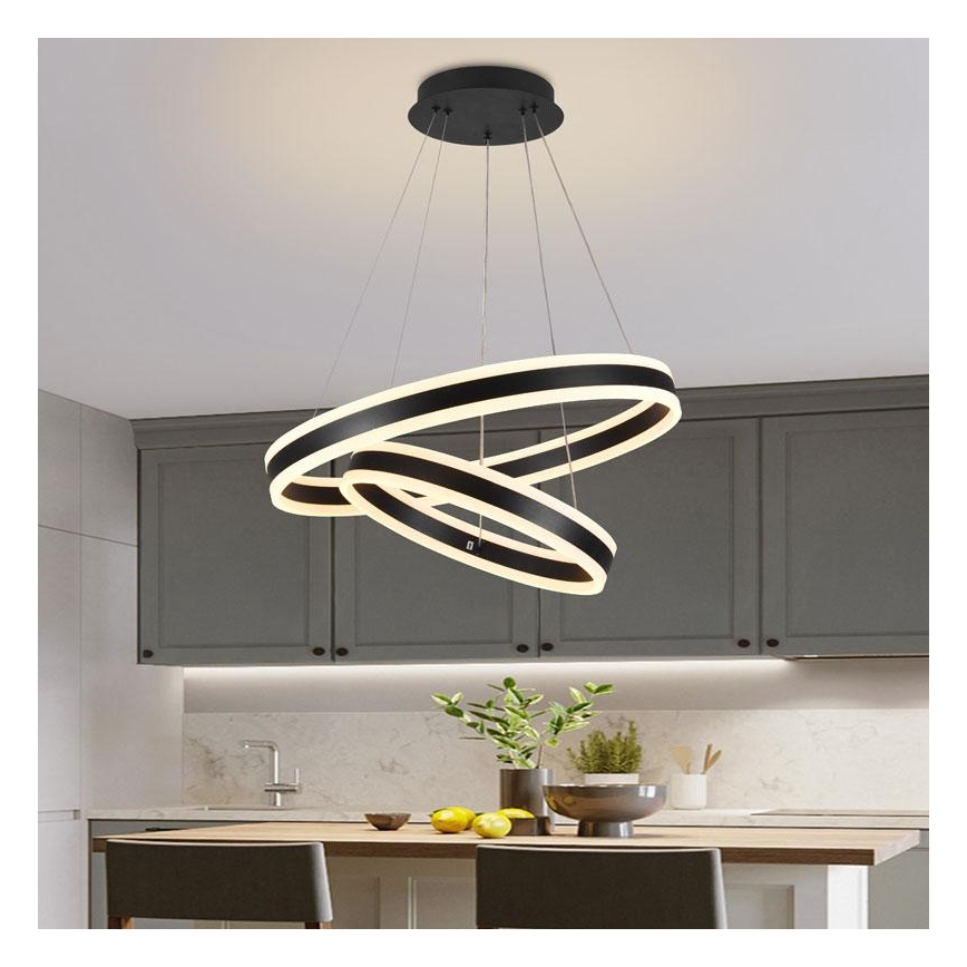 Lampadario LED Dimmerabile su filo  LED/135W/230V 3000-6500K + telecomando