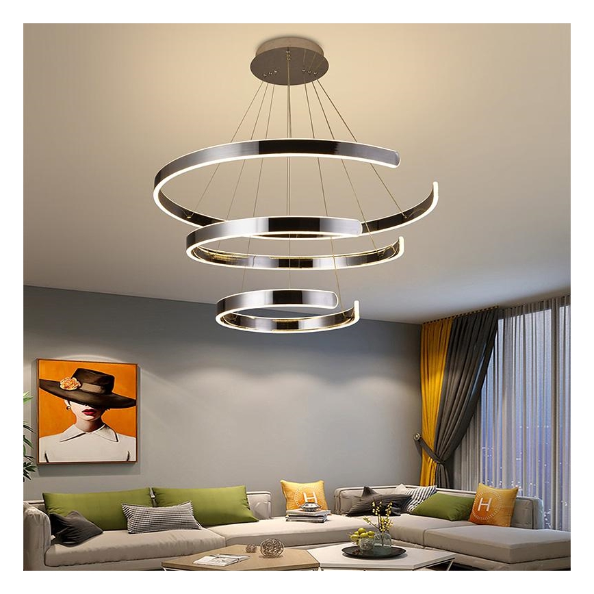 Lampadario LED Dimmerabile su filo LED/220W/230V 3000-6500K + telecomando
