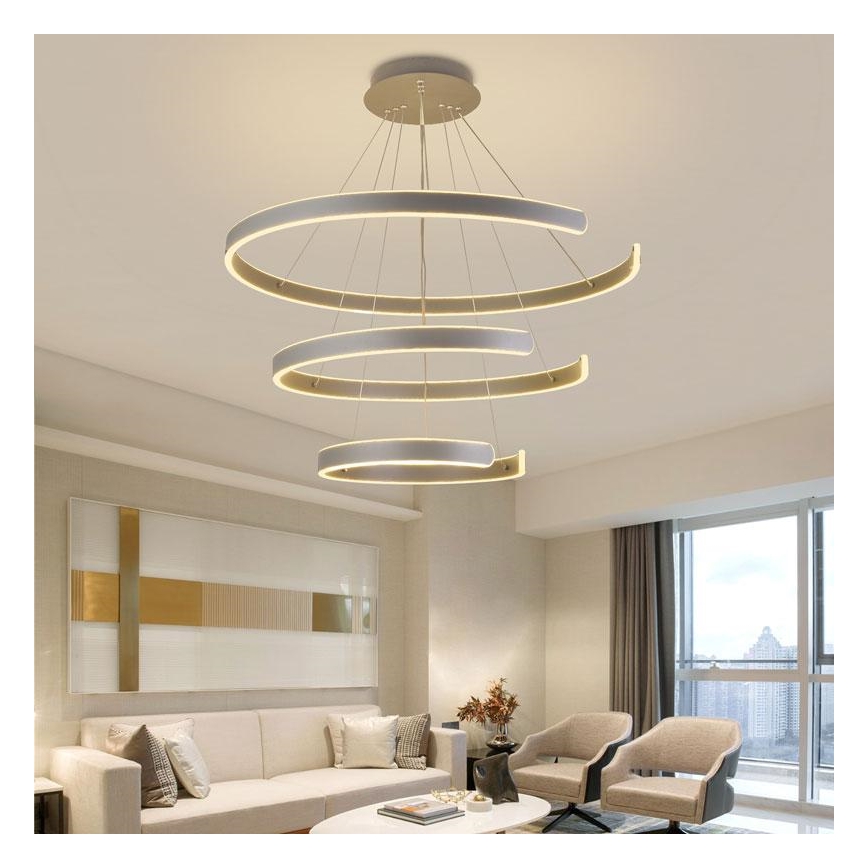 Lampadario LED Dimmerabile su filo LED/220W/230V 3000-6500K + telecomando