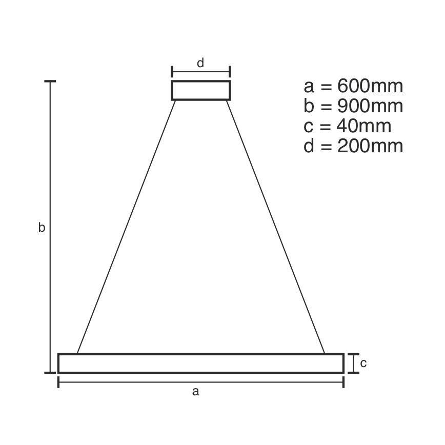 Lampadario LED Dimmerabile su filo LED/42W/230V 3000-6500K + telecomando