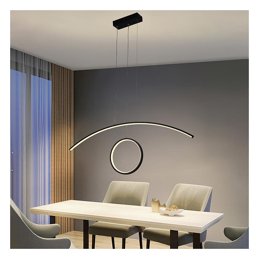 Lampadario LED Dimmerabile su filo LED/55W/230V 3000-6500K + telecomando