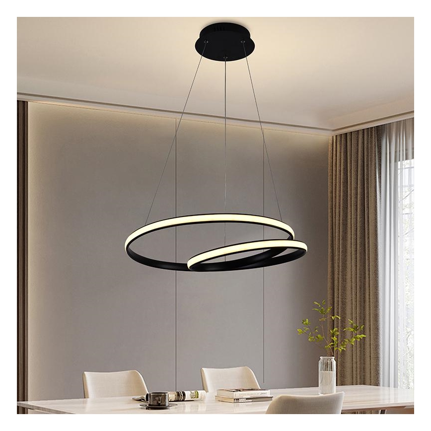 Lampadario LED Dimmerabile su filo LED/65W/230V 3000-6500K + telecomando