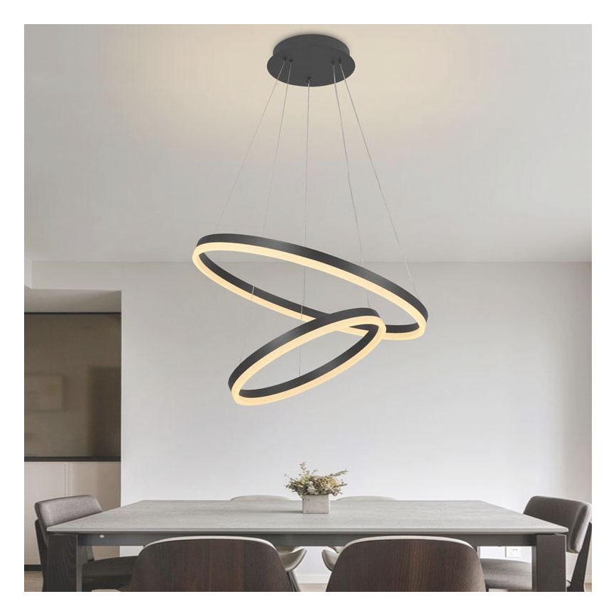 Lampadario LED Dimmerabile su filo LED/70W/230V 3000-6500K + telecomando