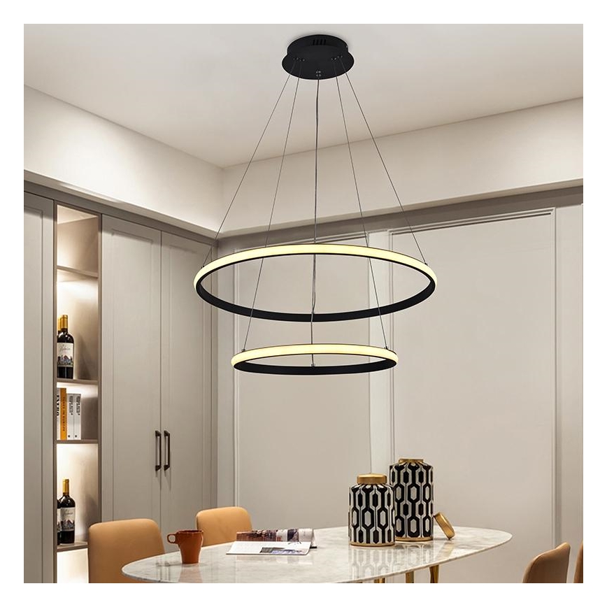 Lampadario LED Dimmerabile su filo LED/75W/230V 3000-6500K + telecomando