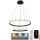 Lampadario LED Dimmerabile su filo LED/75W/230V 3000-6500K + telecomando